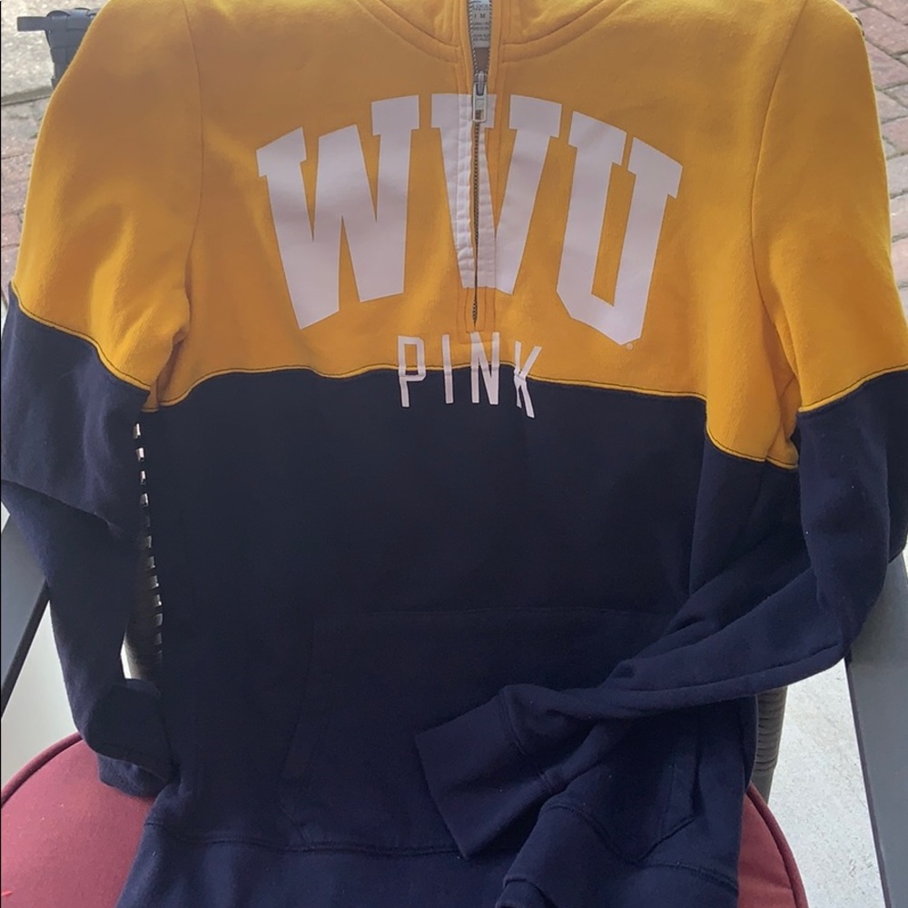 West Virginia Pink Half Zip